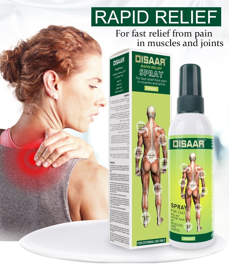 DISAAR  Спрей для тела RAPID RELIEF от боли в мышцах и суставах "Скорая Помощь"  100мл  (DS-51982)