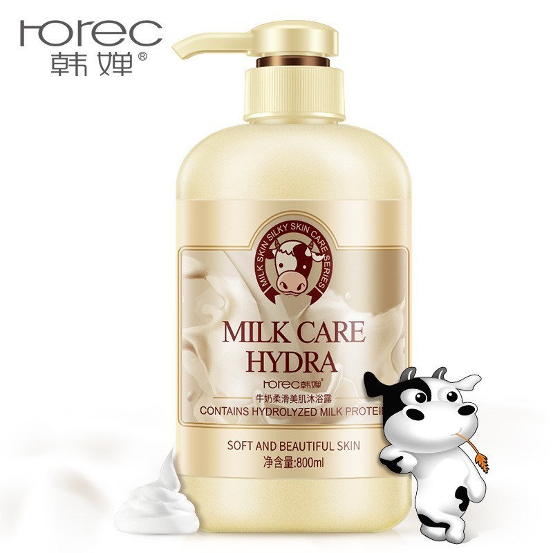 ROREC  Гель для душа MILK CARE HYDRA Увлажняющий с Молочными Протеинами  800мл  (HC-8005)