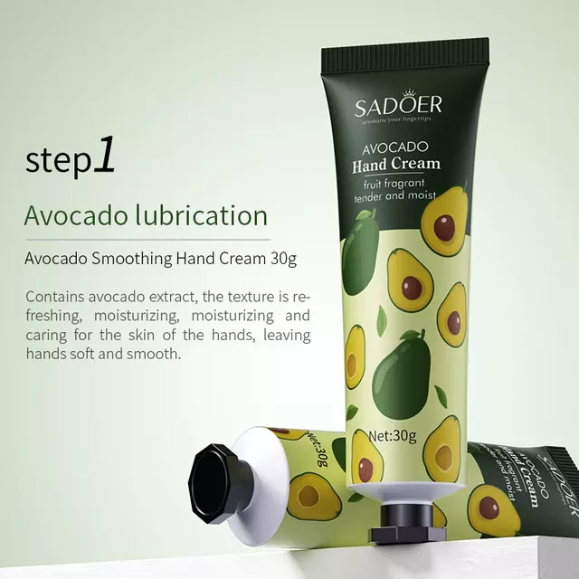 SADOER  Крем для рук НАБОР (Avocado / Lemon / Grapefruit)  (30г * 5)  (SD-81709)