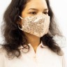 Маска защитная для лица Fashion Mask ЦВЕТНАЯ Пайетки многоразовая  (ТВ-10)