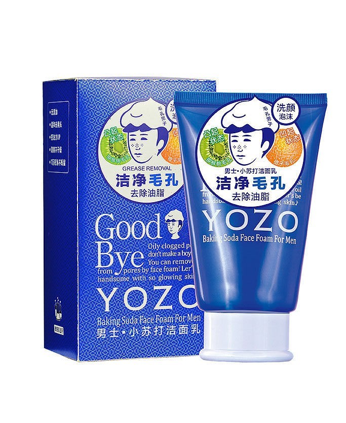 YOZO  Пенка для умывания GOOD BYE For Men от чёрных точек с Пищевой Содой для Мужчин  130г  (YZ-9310)