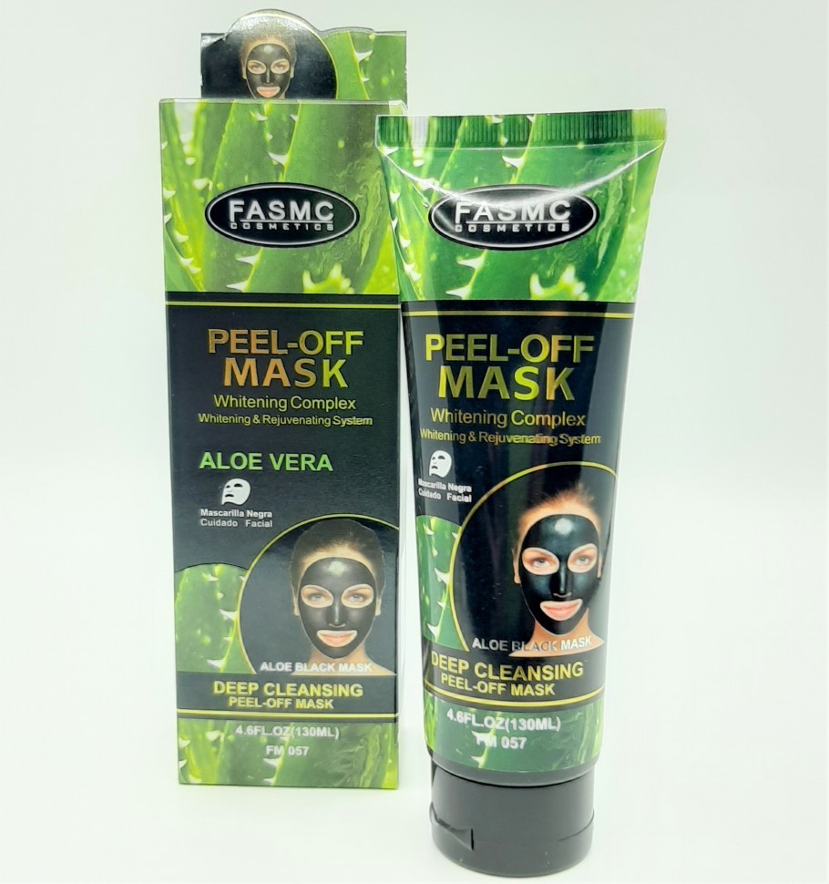FASMC  Маска - Плёнка для лица ALOE VERA Black Mask Чёрная с АЛОЭ ВЕРА  130мл  (FM-057)