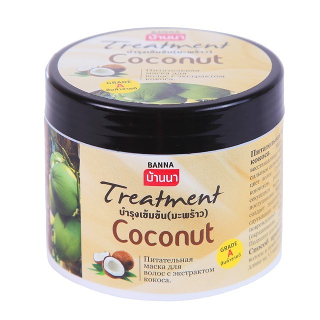 Тайская маска для волос coconut oil hair treatment