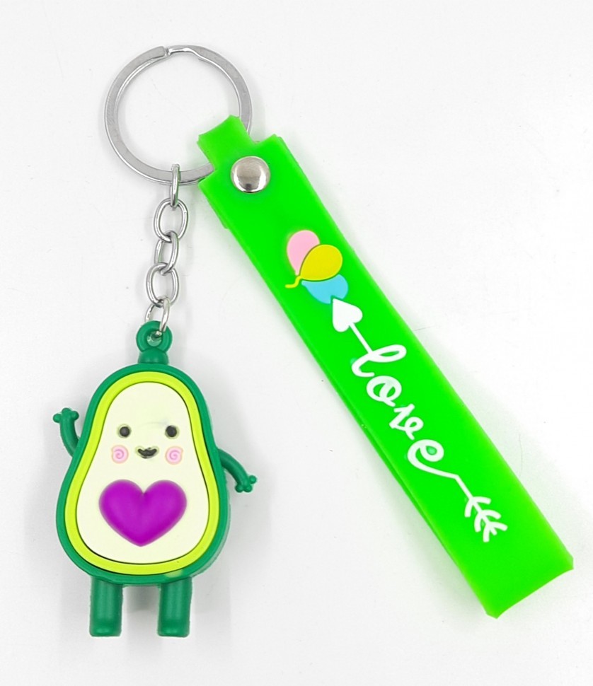 Брелок для ключей "АВОКАДО" фиолетовое сердце (ТВ-2620) В упаковке 10 штук Цена указана за 1 шт ! ! !