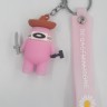 Брелок для ключей "АМОНГ АС" розовый В упаковке 10 штук Цена указана за 1 шт ! ! !