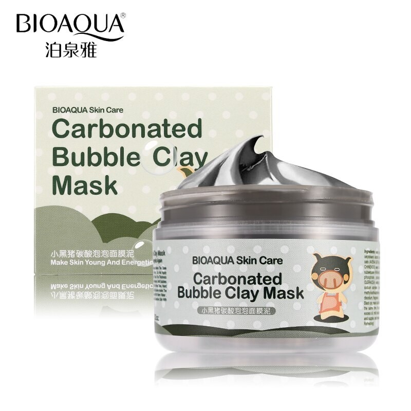 BIOAQUA  Маска для лица Skin Care CARBONATED BUBBLE CLAY Глиняно - Пузырьковая  100г  (BQY-0511)