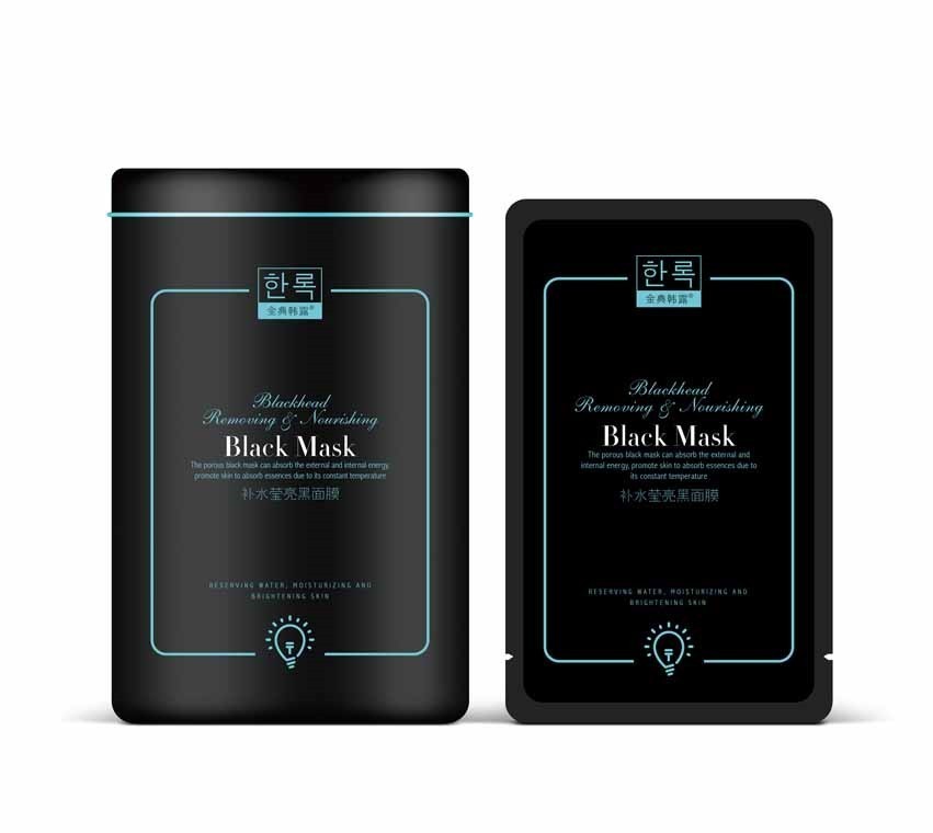 YOUXI  Маска - Муляж для лица BLACK MASK Blackhead Removing & Nourishing Питательная, от чёрных точек (банка)  30мл * 10  (J-2046)