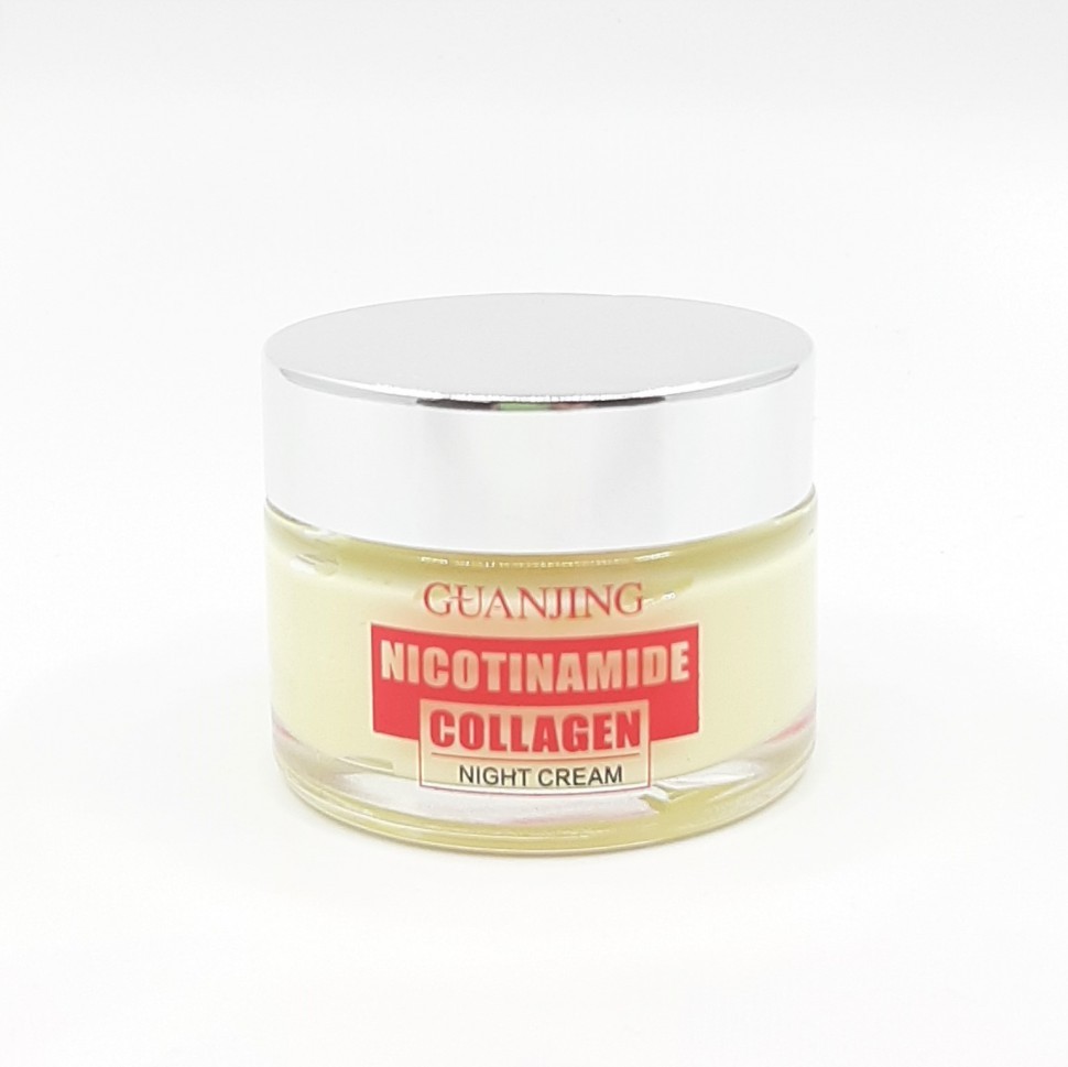 GUANJING  Крем для лица Ночной NICOTINAMIDE Collagen против морщин и пигментации  50мл  (GJ-81953)