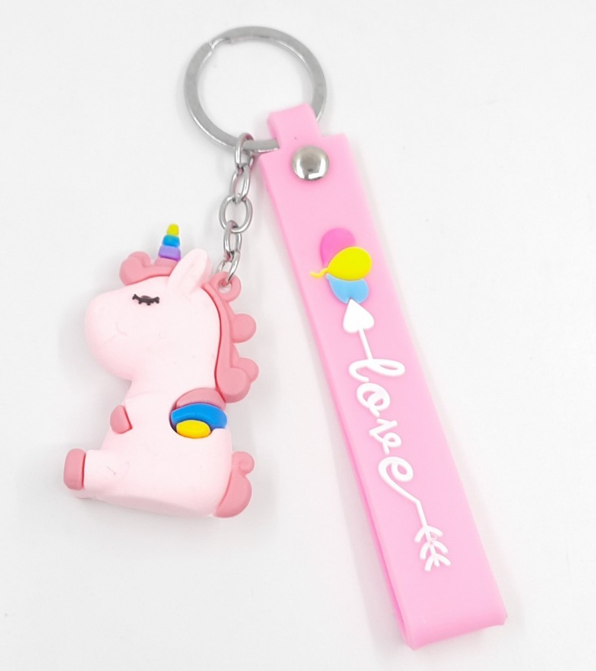 Брелок для ключей "ЕДИНОРОГ" розовый (ТВ-2620) В упаковке 10 штук Цена указана за 1 шт ! ! !