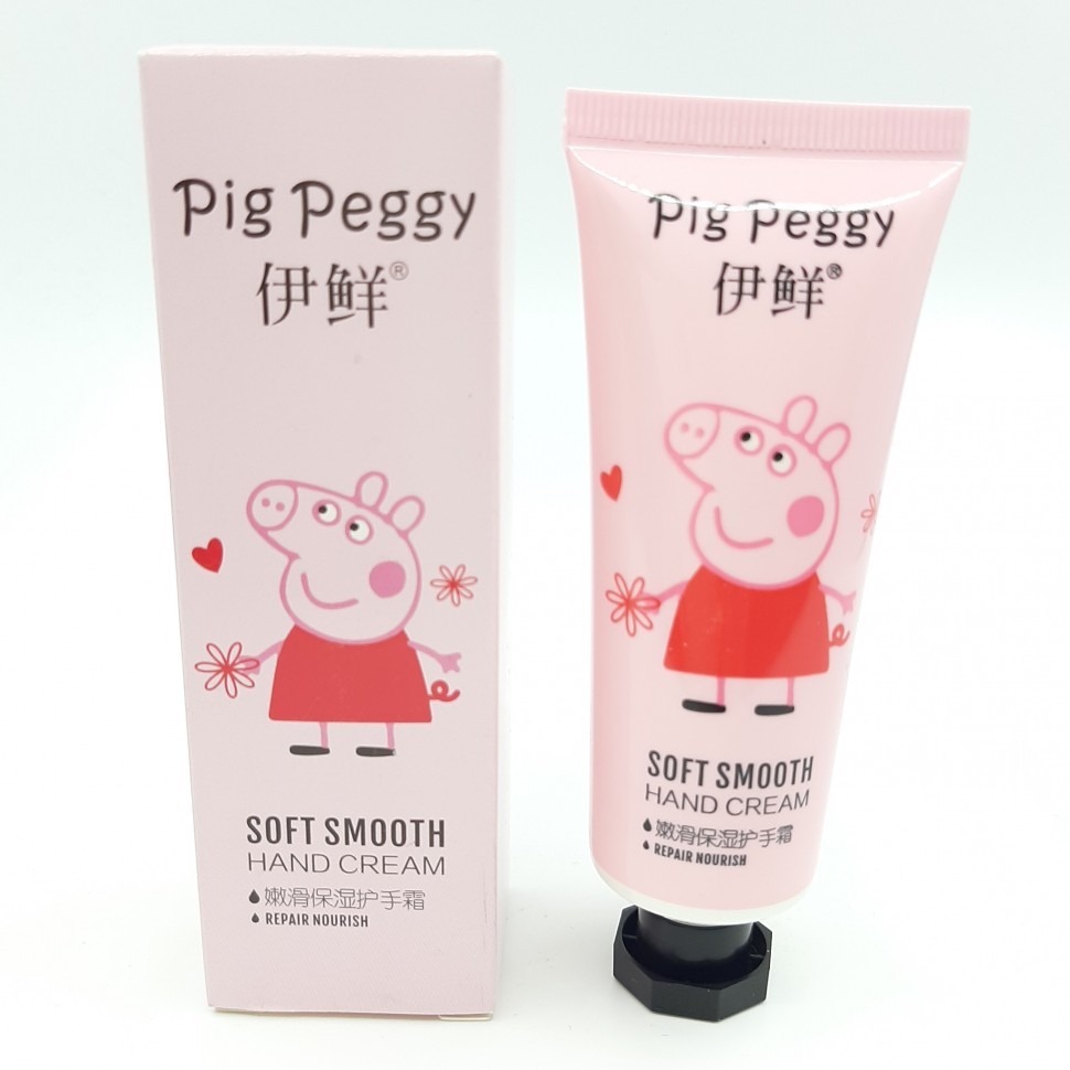 YI XIAN  Крем для рук PIG PEGGI Увлажняющий Смягчающий Свинка ПЭГГИ (розовый)  50г  (Y-317)
